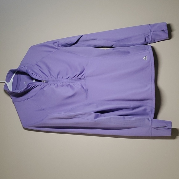 Adidas top women’s size small purple half zip active top long sleeve act… - Picture 1 of 13